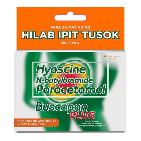 buscopan para saan|BUSCOPAN, Hyoscine + N.